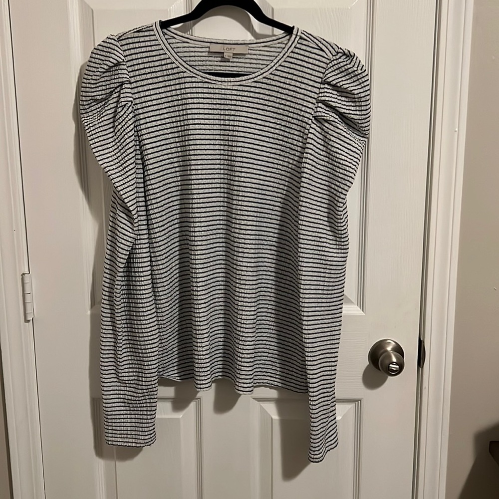 Loft Stripe Balloon Tunic